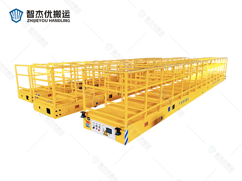 60吨 30米加长三段分体式轨道平车