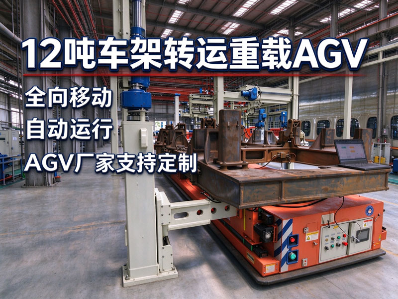 12吨重载AGV车架转运车交付落地